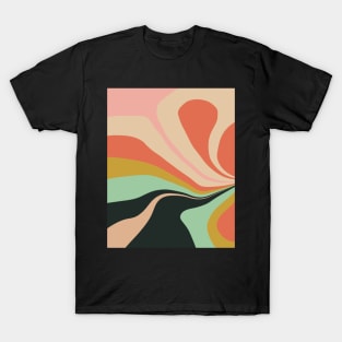 Retro Floral #1 - Abstract Art Print T-Shirt